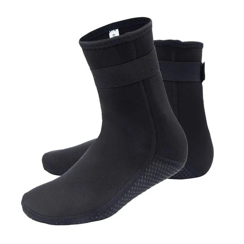 Adjustable Strap Neoprene Diving Socks Anti-Slip Beach Snorkeling Water Socks