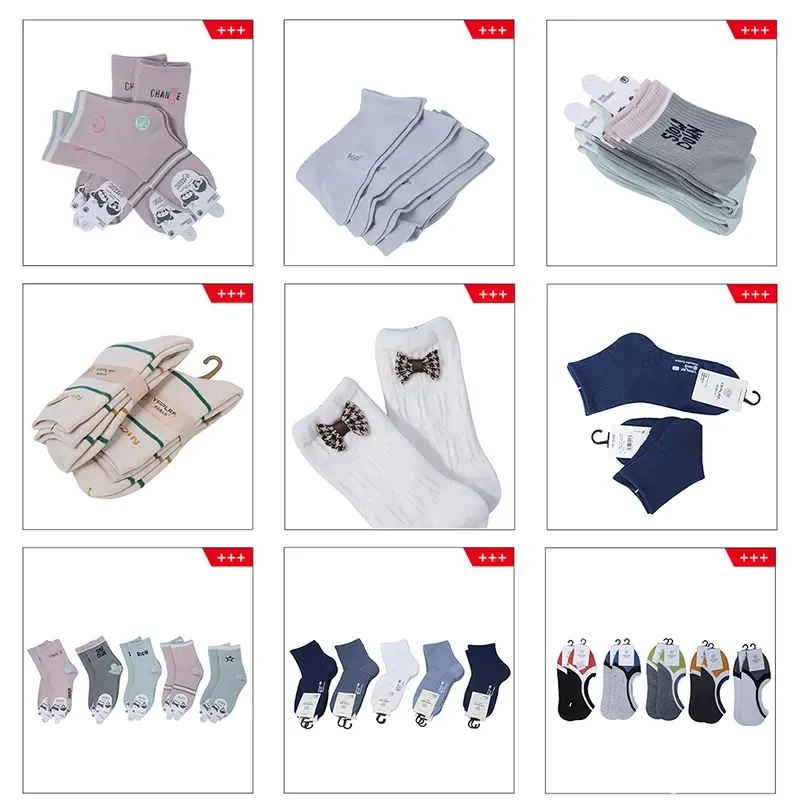 All Season Regular Cotton Crew Daily Women Stylish Socks Casual Short Socks