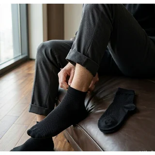 Bamboo Ankle Socks in Solid Colors for Men Bulk