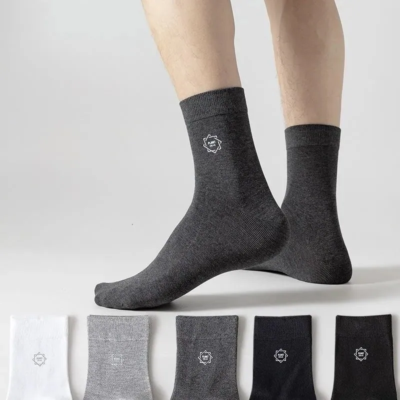Cotton Business Crew Socks for Men Soft Knit