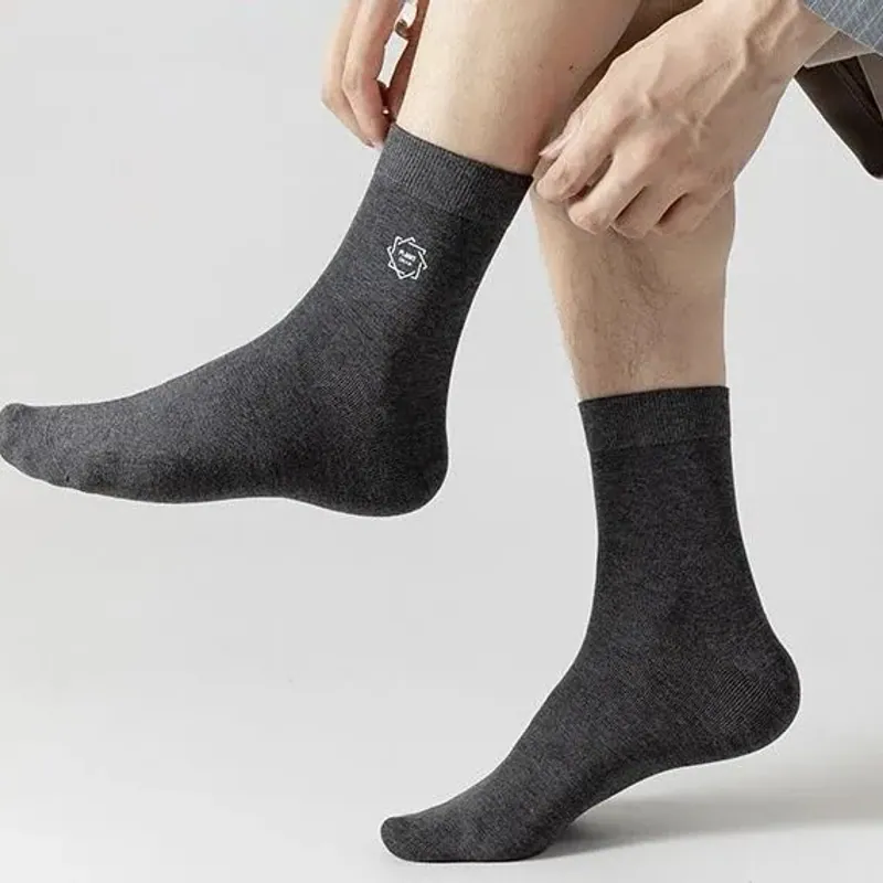 Cotton Men Crew Socks Anti Odor Comfort MID Calf Socks
