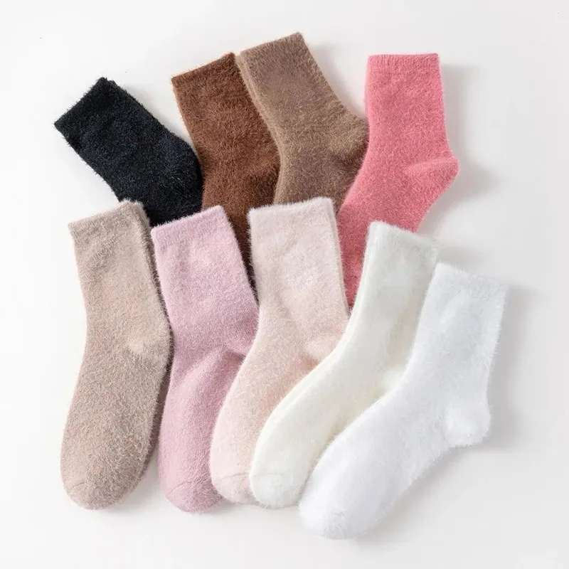 Cozy Sleeping Footwear Faux Fur Solid Shade Winter