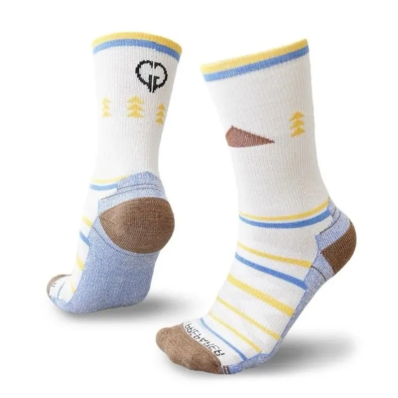 Cushioned Merino Wool Outdoor Socks MID Calf Hiking Socks Multi-Color