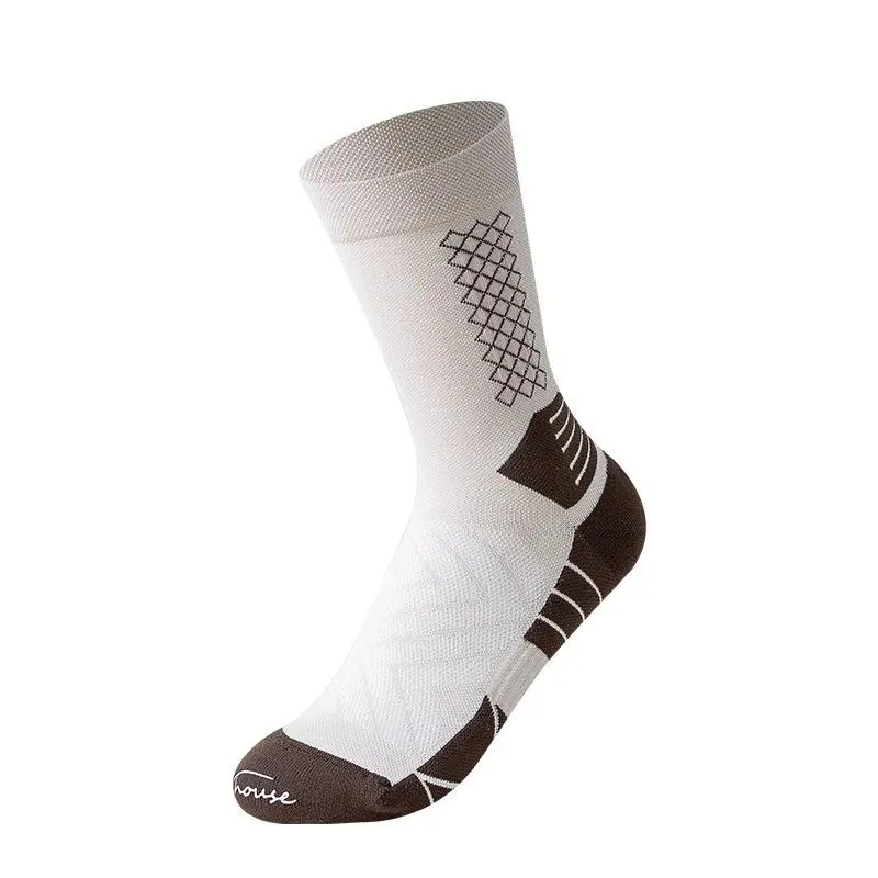 Fitness Running Hiking Athletic Socks Women MID-Calf Compression Socks in Stock Custom Design