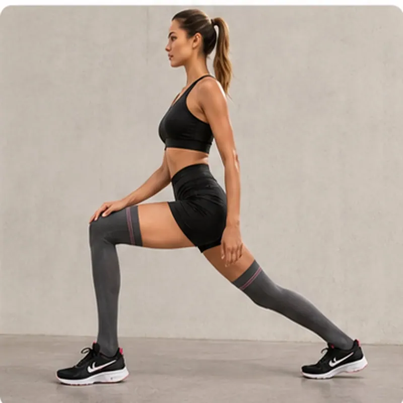 Graduated 20-23mmHg Over Knee Compression Mesh Socks