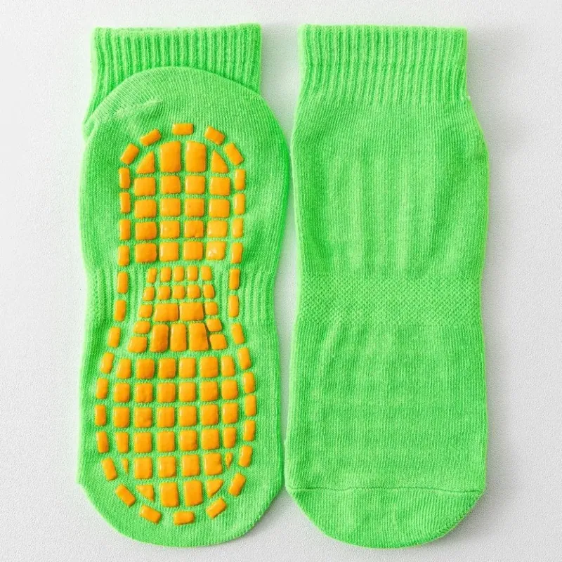 Grip Socks Anti Slip Yoga Socks Pilates Socks Cotton Breathable Non Skid Ankle Socks