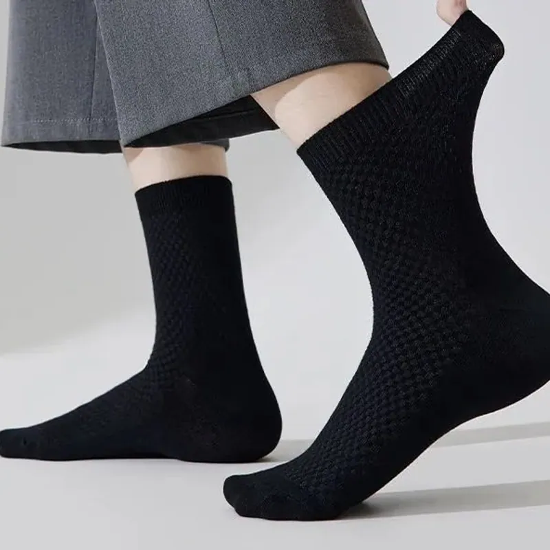 Mens Airy Bamboo Crew Socks Daily Pair