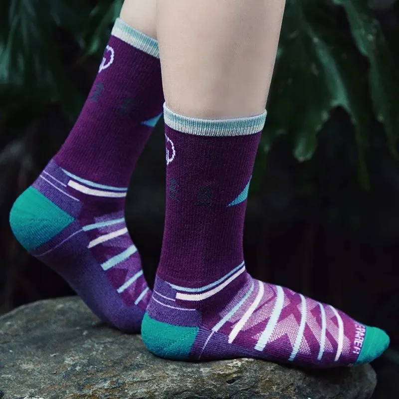 Mid Calf Merino Wool Hiking Socks Trekking Camping Outdoor Socks