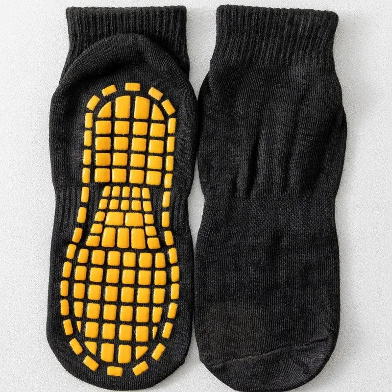 OEM Anti Skid Socks for Trampoline Yoga Pilates Non Slip Cotton Ankle Grip Socks