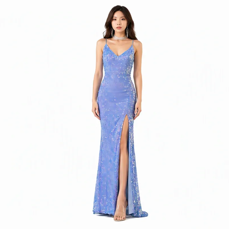 Sparkly Sequin Mermaid Prom Dress