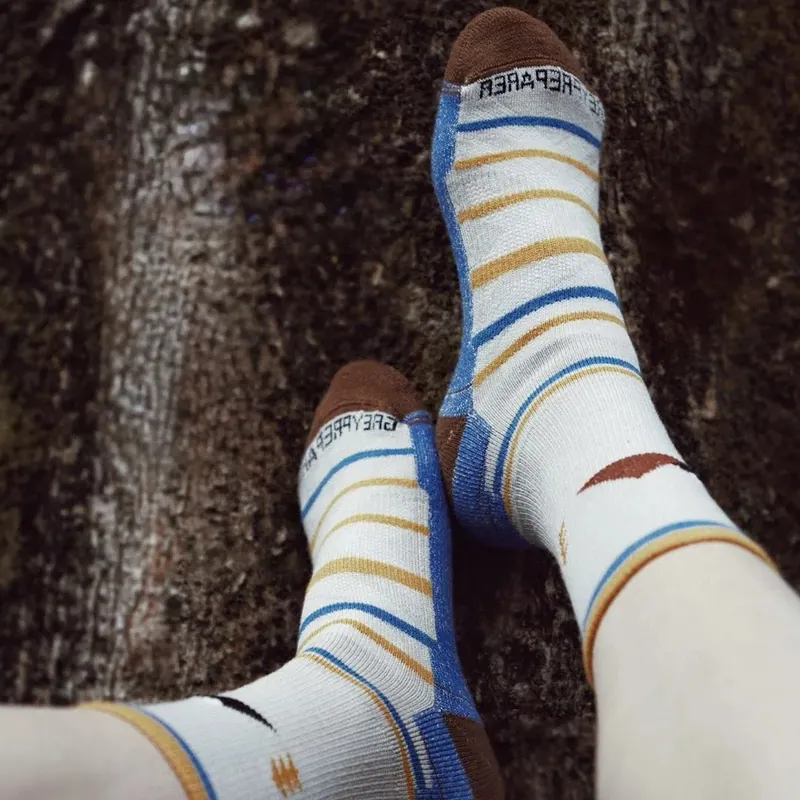 Trekking Camping Merino Wool Athletic Socks MID-Calf Outdoor Socks in Stock Custom Design