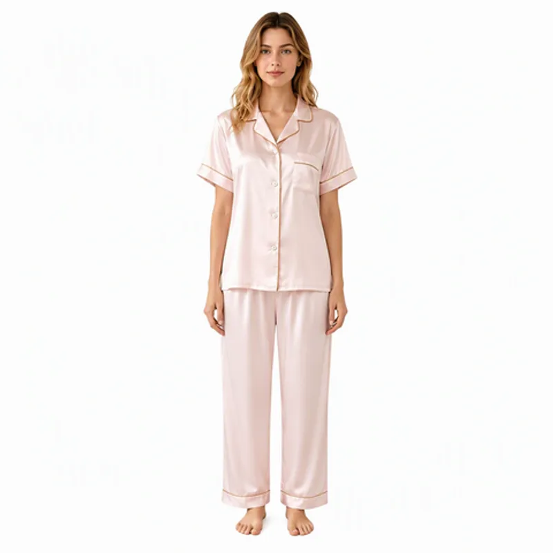 Women's Satin Pajama Set